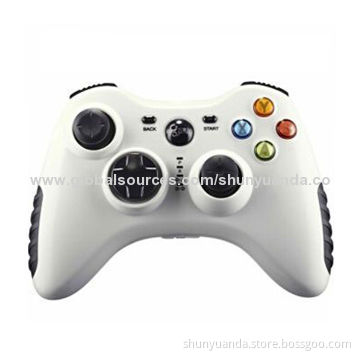 Hot gamepad, dual-platform smart mirror white, non-slip rubber grip, USB-powered